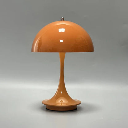 Kabellose LED Tischlampe aus Legierung mit Pilzschirmdesign