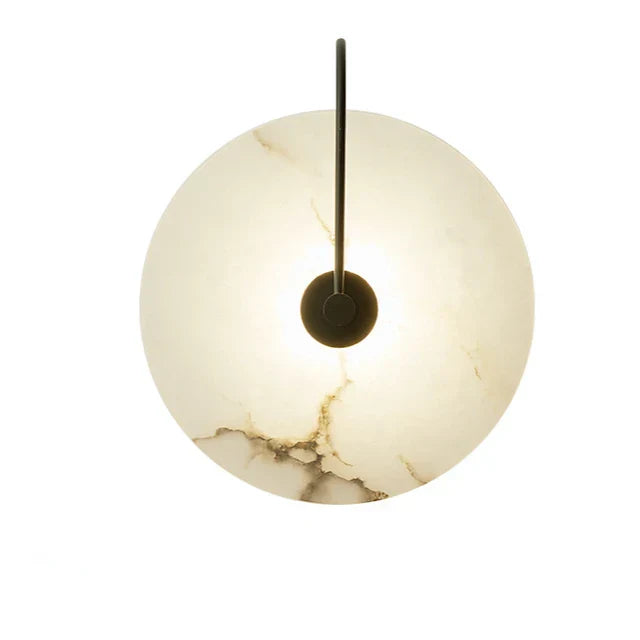 Moderne Wandleuchte aus Marmor und Metal