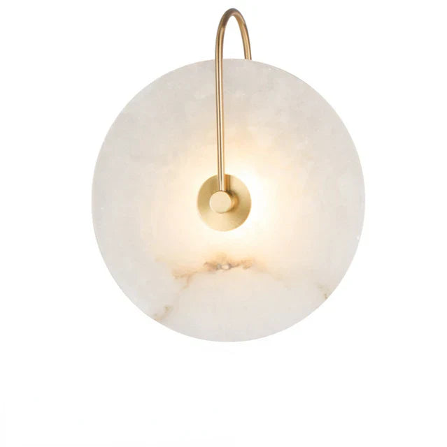 Moderne Wandleuchte aus Marmor und Metal
