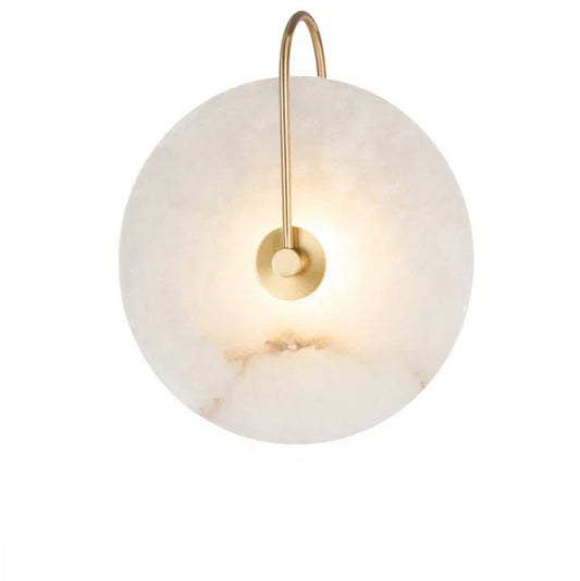 Moderne Wandleuchte aus Marmor und Metal