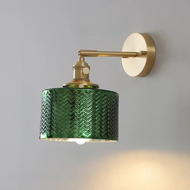 Wandleuchte Glas Grün Modern