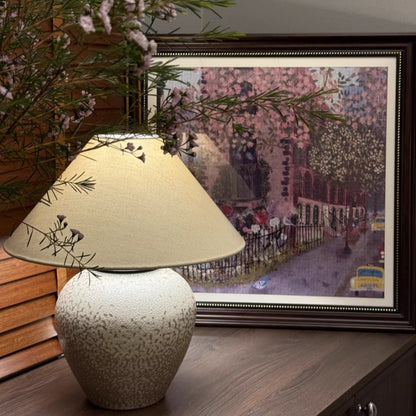 Klassische Stoff Tischlampe