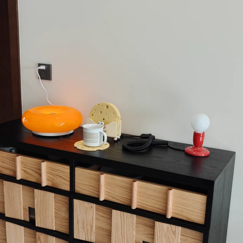 Wandleuchte Glas Donut Warmes Licht