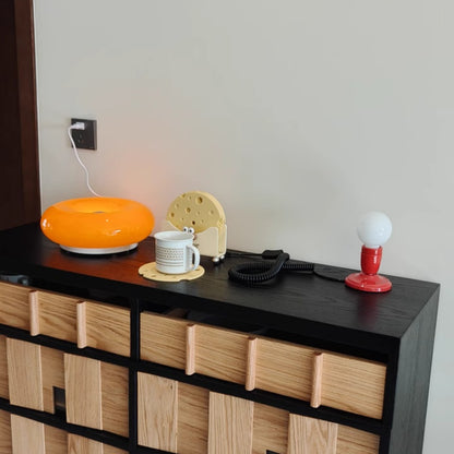 Wandleuchte Glas Donut Warmes Licht