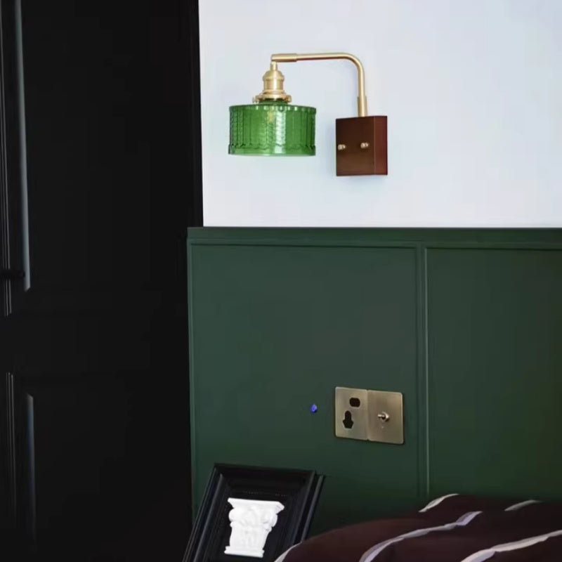Wandleuchte Glas Grün Modern