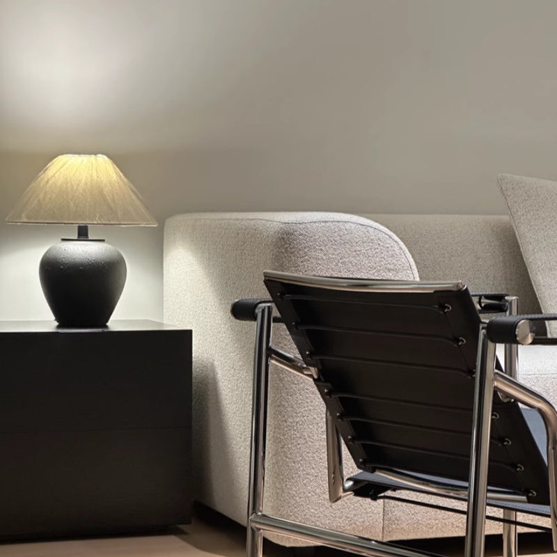 Klassische Stoff Tischlampe