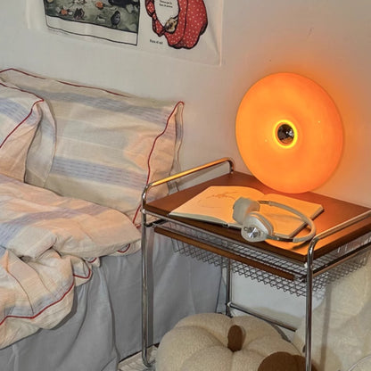 Wandleuchte Glas Donut Warmes Licht
