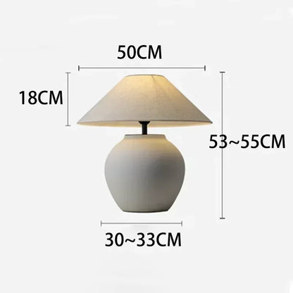 Klassische Stoff Tischlampe