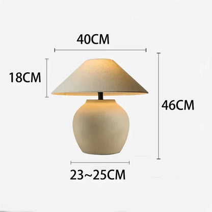 Klassische Stoff Tischlampe