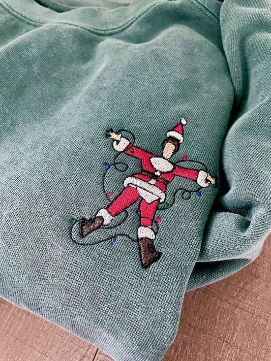 Funny Santa Embroidered Shirt