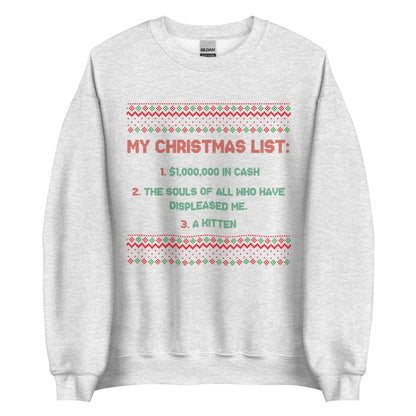 My Christmas List Crewneck