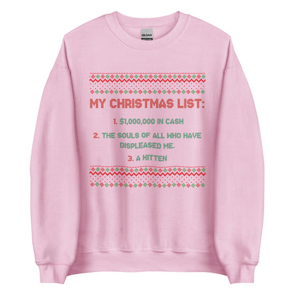 My Christmas List Crewneck