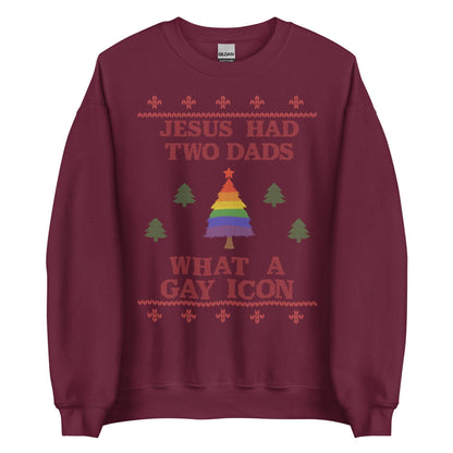 Jesus Had Two Dads Crewneck