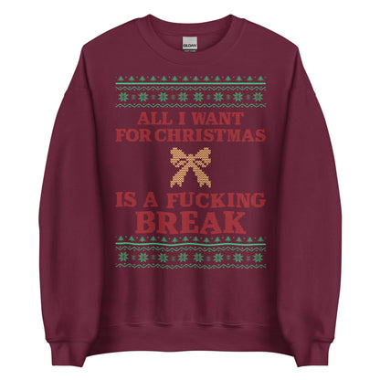 Give Me A Break For Christmas Crewneck