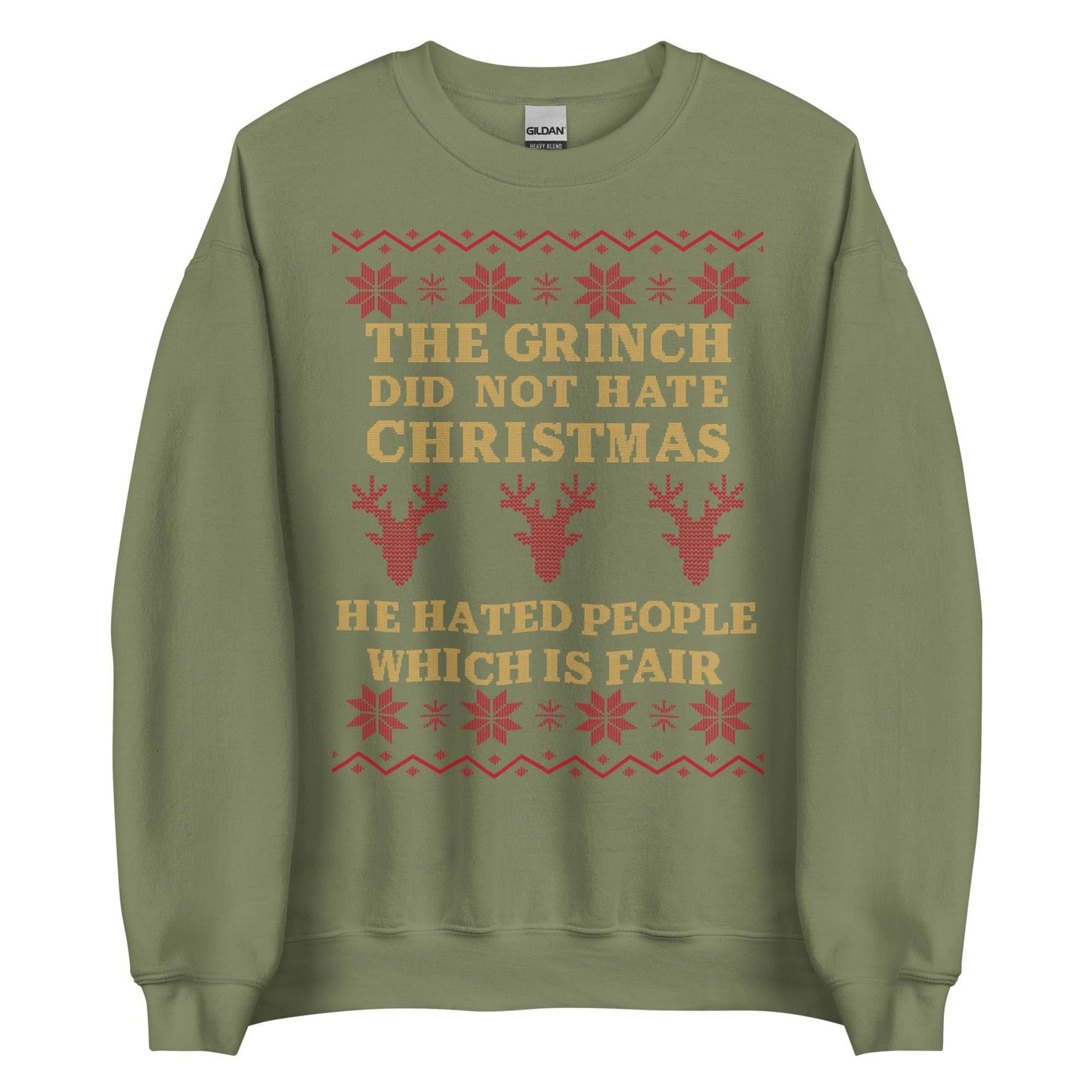 The Grinch Did Not Hate Christmas Crewneck