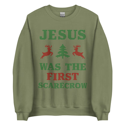 Jesus Was The First Scarecrow Crewneck
