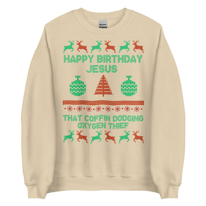 Happy Birthday Jesus Crewneck