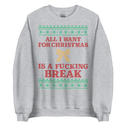 Give Me A Break For Christmas Crewneck