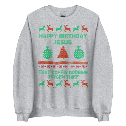 Happy Birthday Jesus Crewneck