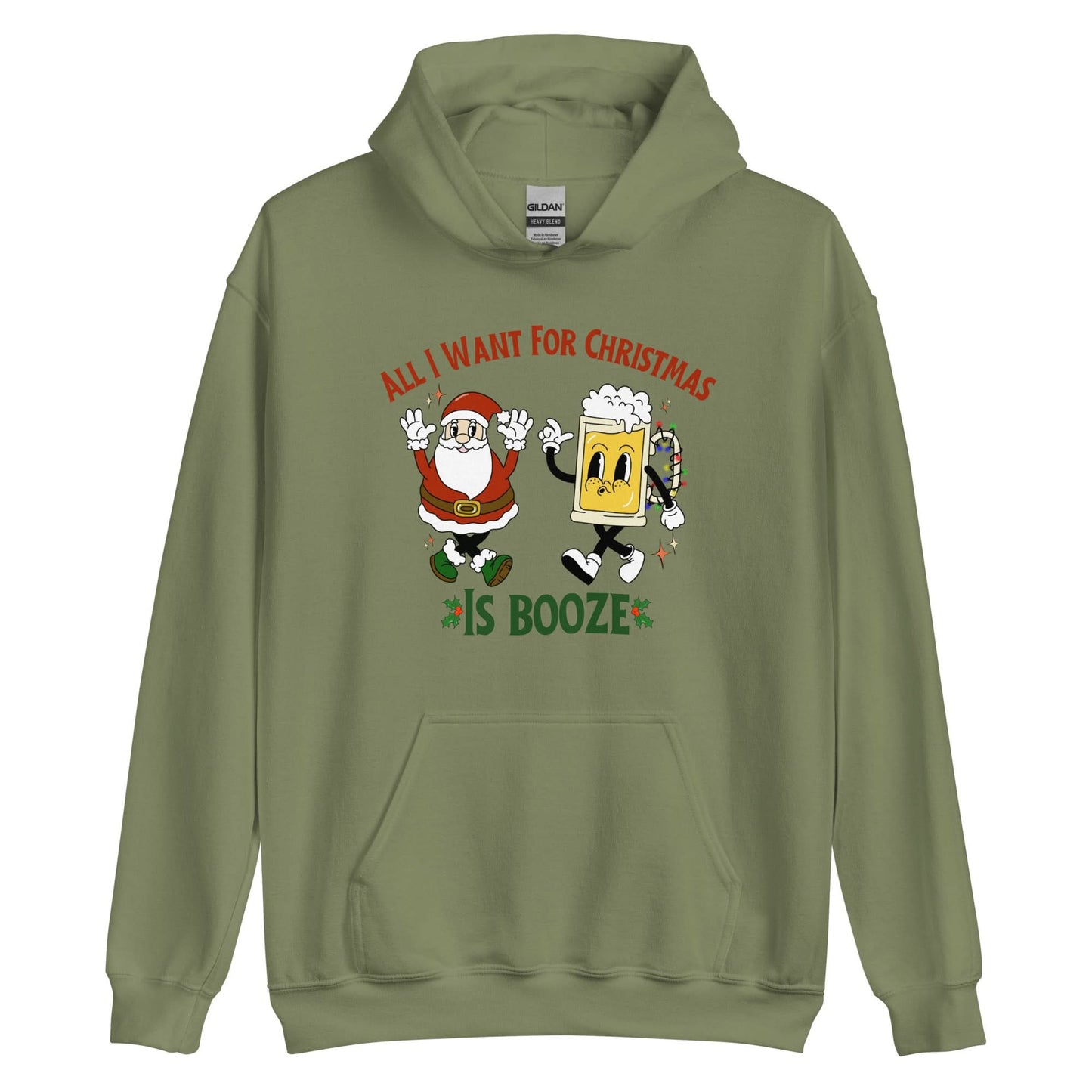All I Want For Christmas Is Booze Hoodie