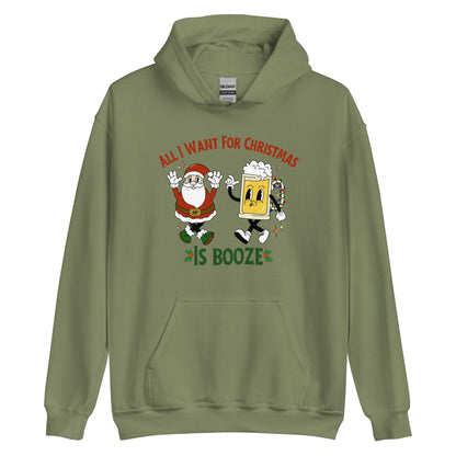 All I Want For Christmas Is Booze Hoodie
